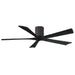 Matthews Fan IR5H Irene-5H 60" Hugger Ceiling Fan - Textured Bronze/Matte Black
