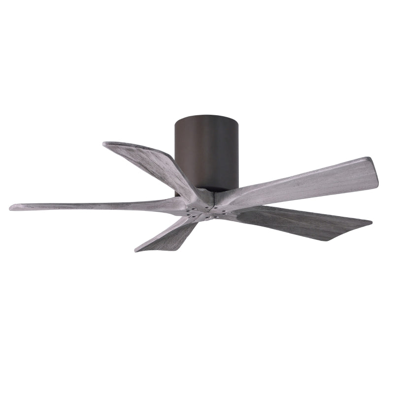 Matthews Fan IR5H Irene-5H 42" Hugger Ceiling Fan - Textured Bronze/Barn Wood