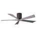Matthews Fan IR5H Irene-5H 52" Hugger Ceiling Fan - Textured Bronze
/Barn Wood