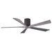 Matthews Fan IR5H Irene-5H 60" Hugger Ceiling Fan - Textured Bronze/Barn Wood