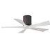 Matthews Fan IR5H Irene-5H 42" Hugger Ceiling Fan - Textured Bronze/Matte White