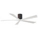 Matthews Fan IR5H Irene-5H 60" Hugger Ceiling Fan - Textured Bronze/Matte White