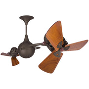 Matthews Fan Italo Ventania 62" Ceiling Fan with Wood Blades - Bronzette 