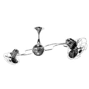 Matthews Fan Italo Ventania 60" Ceiling Fan with Decorative Cage - Polished Chrome