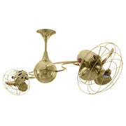 Matthews Fan Italo Ventania 60" Ceiling Fan with Decorative Cage - Polished Brass