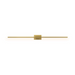 Koncept ZBW-36 Z-Bar 36" LED Wall Sconce, Center Mount - Gold