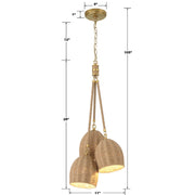 Crystorama JAC-10507 Jace 3-lt 11" LED Pendant