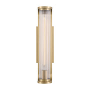 Crystorama JAR-2301 Jarvis 1-lt 18" Tall LED Wall Sconce - Aged Brass