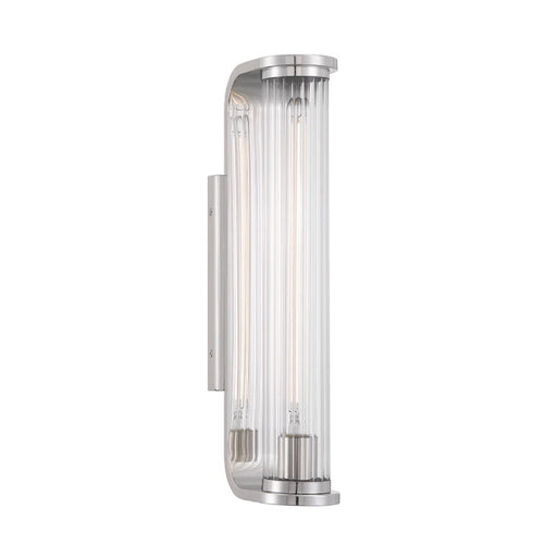 Crystorama JAR-2301 Jarvis 1-lt 18" Tall LED Wall Sconce - Polished Nickel