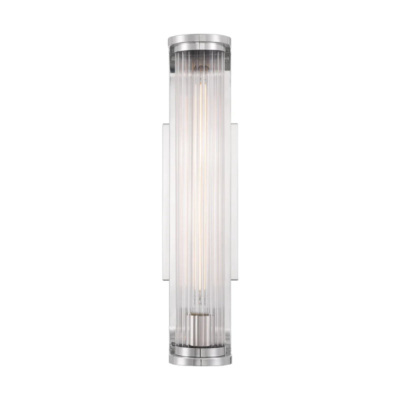 Crystorama JAR-2301 Jarvis 1-lt 18" Tall LED Wall Sconce - Polished Nickel