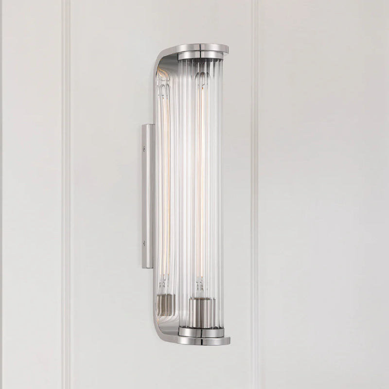 Crystorama JAR-2301 Jarvis 1-lt 18" Tall LED Wall Sconce - Polished Nickel