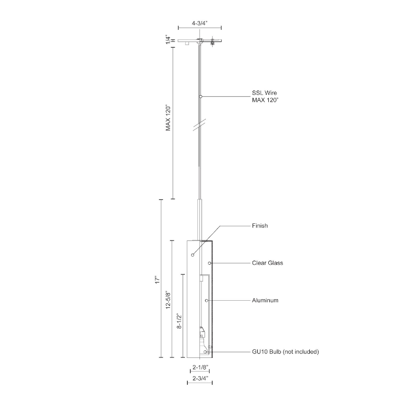 Kuzco 41411 Jarvis 1-lt 3" Pendant