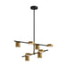 Kuzco LP96840-UNV Jayden 40" LED Linear Pendant - Black/Brushed Gold