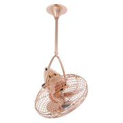 Matthews Fan Jarold 13" Ceiling Fan with Decorative Cage - Polished Copper