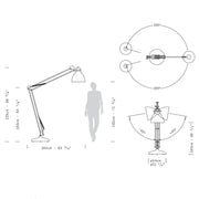 Leucos JJ Large 86" Tall Floor Lamp