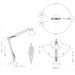 Leucos JJ Great 1-lt 112" Tall Floor Lamp