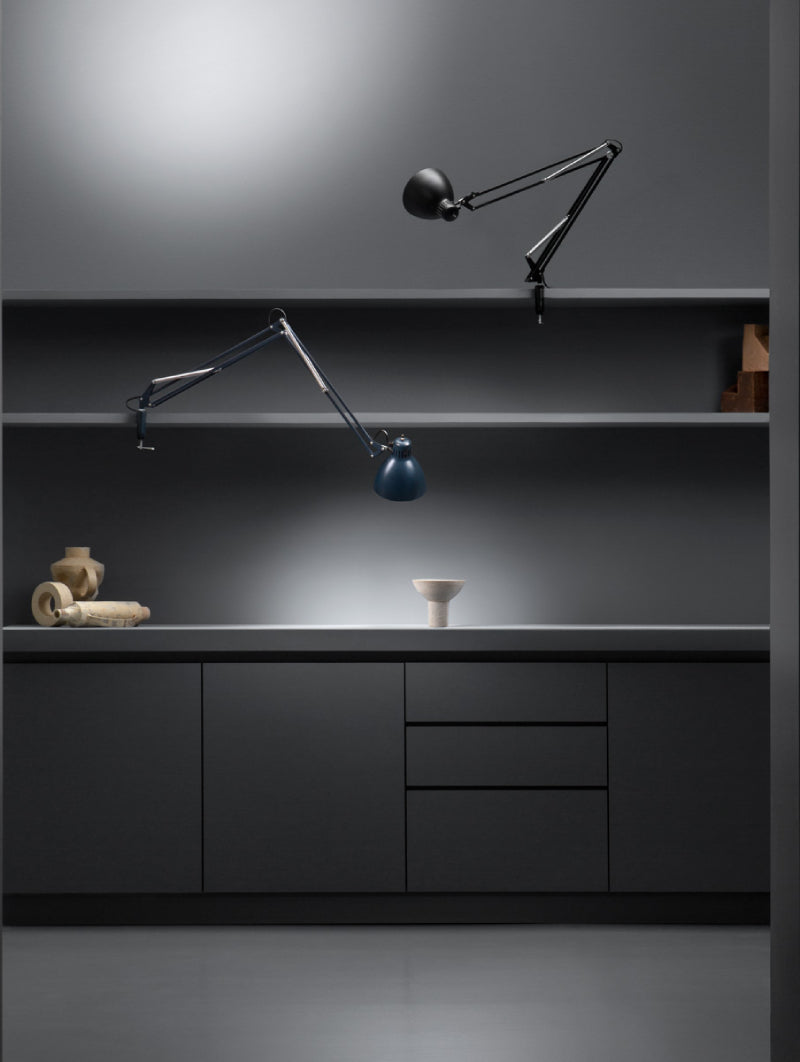Leucos JJ Small 1-lt 6" LED Adjustable Table  Lamp with Mounting Bracket