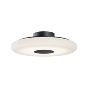 AFX JUNC18LAJUD June 1-lt 18" LED Semi-Flush Mount - Black