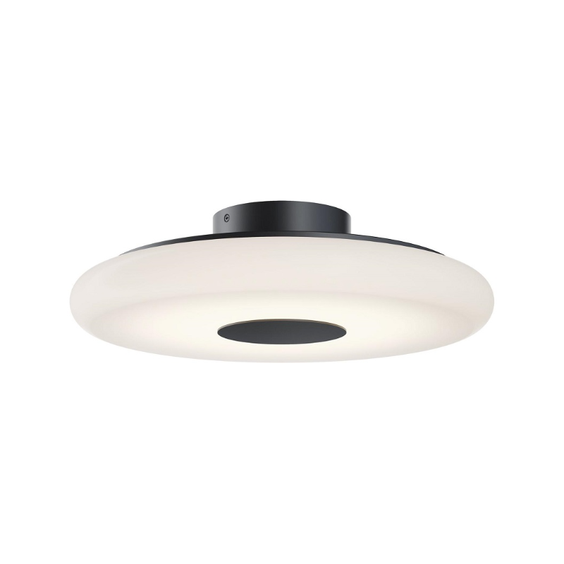 AFX JUNC18LAJUD June 1-lt 18" LED Semi-Flush Mount - Black