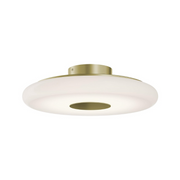 AFX JUNC18LAJUD June 1-lt 18" LED Semi-Flush Mount - Light Antique Brass