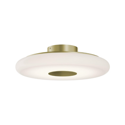 AFX JUNC18LAJUD June 1-lt 18" LED Semi-Flush Mount - Light Antique Brass