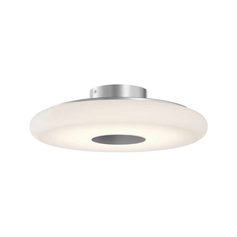AFX JUNC18LAJUD June 1-lt 18" LED Semi-Flush Mount - Satin Nickel