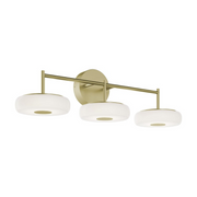 AFX JUNV3008LAJUD June 3-lt 30" LED Vanity - Light Antique Brass
