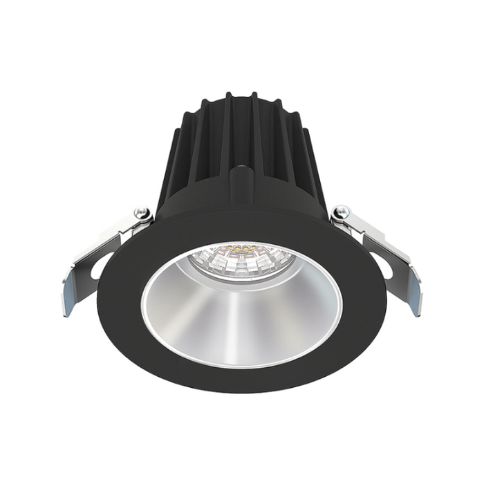 Lotus JXL-COB02-R09W 2" 9W LED Round Economy Recessed Downlight, 5CCT Selectable - Alzak/Black