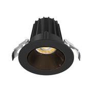 Lotus JXL-COB02-R09W 2" 9W LED Round Economy Recessed Downlight, 5CCT Selectable - Black Chrome/Black