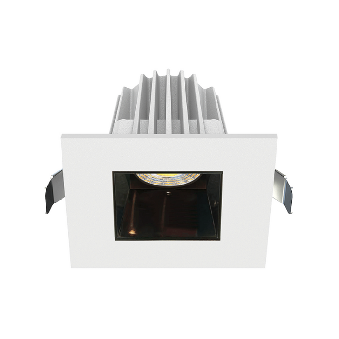 Lotus JXL-COB02-S09W 2" 9W LED Square Economy Recessed Downlight, 5CCT Selectable - Black Chrome/White