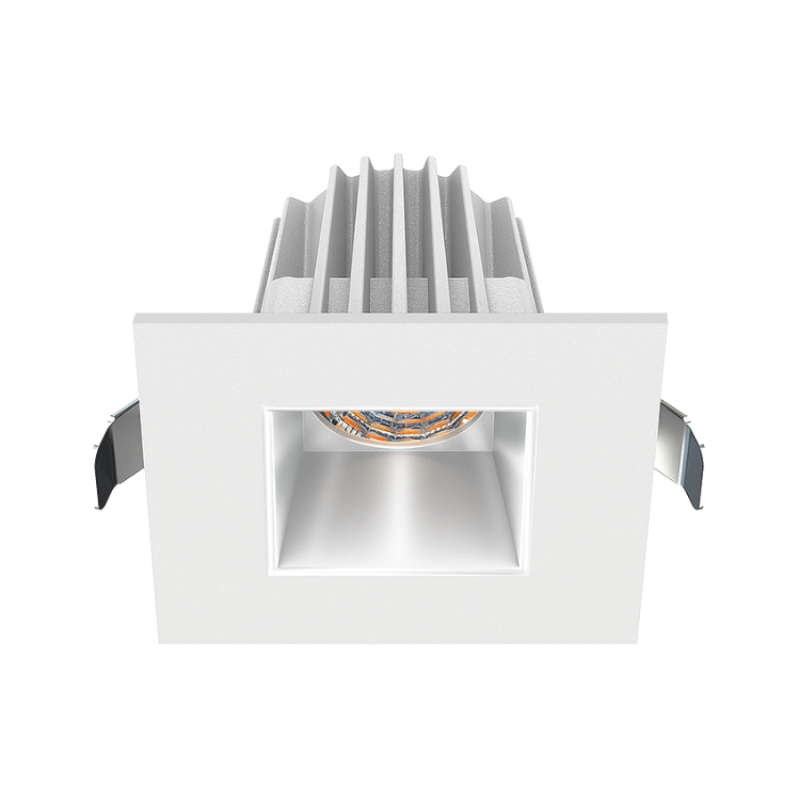 Lotus JXL-COB02-S09W 2" 9W LED Square Economy Recessed Downlight, 5CCT Selectable - Alzak/White