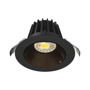 Lotus JXL-COB04-R15W 4" 15W LED Round Economy Recessed Downlight, 5CCT Selectable - Black Chrome/Black