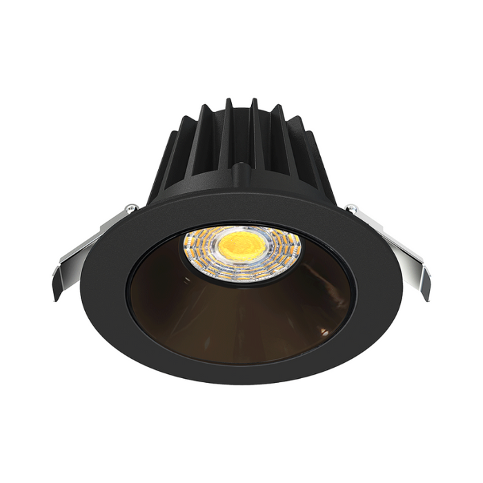 Lotus JXL-COB04-R15W 4" 15W LED Round Economy Recessed Downlight, 5CCT Selectable - Black Chrome/Black