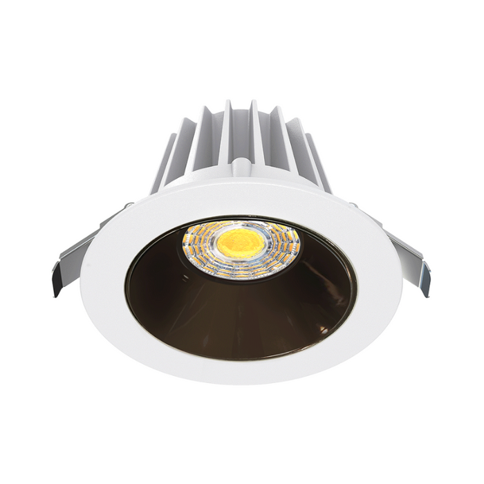 Lotus JXL-COB04-R15W 4" 15W LED Round Economy Recessed Downlight, 5CCT Selectable - Black Chrome/White