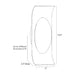 Arteriors Jeter 1-lt 14" Tall LED Wall Sconce