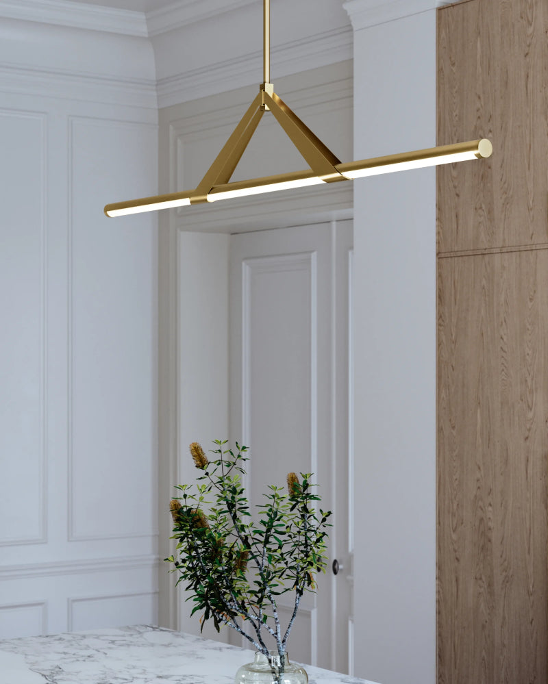 Hudson Valley 3060 Jonas 1-lt 60" LED Linear Chandelier-Aged Brass