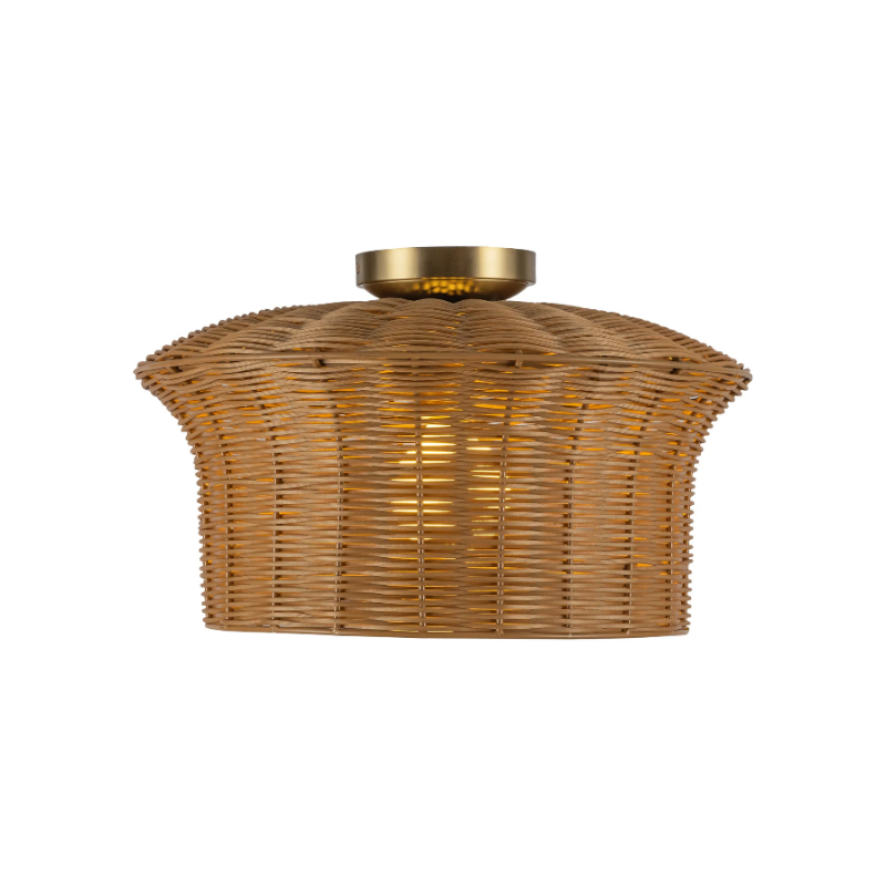 Alora Mood SF641016 Kai 1-lt 16" Semi-Flush Mount - Brushed Gold