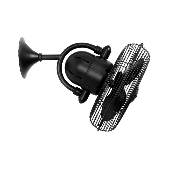 Matthews Fan Kaye 13" Wall/Ceiling Fan - Matte Black