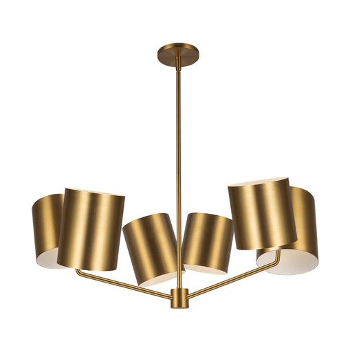 Kuzco CH58830 Keiko 6-lt 31" Chandelier-Brushed Gold