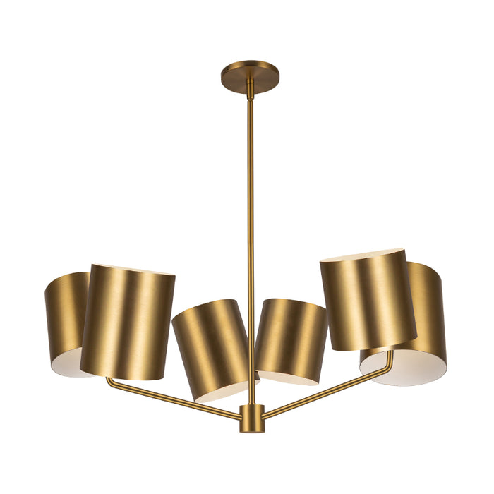 Kuzco CH58830 Keiko 6-lt 31" Chandelier-Brushed Gold