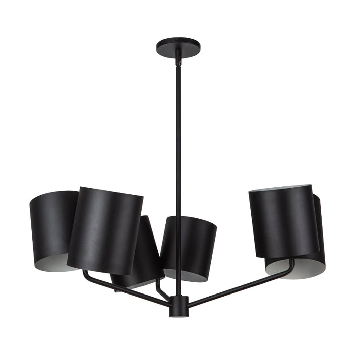 Kuzco CH58830 Keiko 6-lt 31" Chandelier-Black