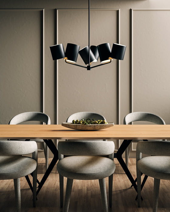 Kuzco CH58830 Keiko 6-lt 31" Chandelier