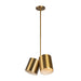 Kuzco PD58814 Keiko 2-lt 14" Chandelier-Brushed Gold
