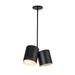 Kuzco PD58814 Keiko 2-lt 14" Chandelier-Black
