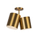 Kuzco SF58814 Keiko 2-lt 14" Semi Flush-Brushed Gold