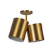 Kuzco SF58814 Keiko 2-lt 14" Semi Flush-Brushed Gold