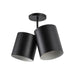 Kuzco SF58814 Keiko 2-lt 14" Semi Flush-Black