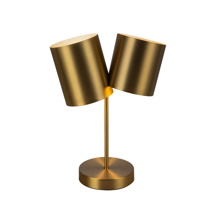 Kuzco TL58814 Keiko 2-lt 19" Tall Table Lamp-Brushed Gold