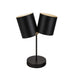 Kuzco TL58814 Keiko 2-lt 19" Tall Table Lamp-Black