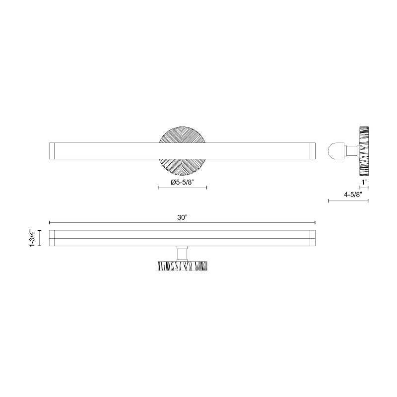 Alora WV361230 Kensington 1-lt 30" LED Vanity Light